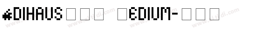 AdihausDIN Medium字体转换